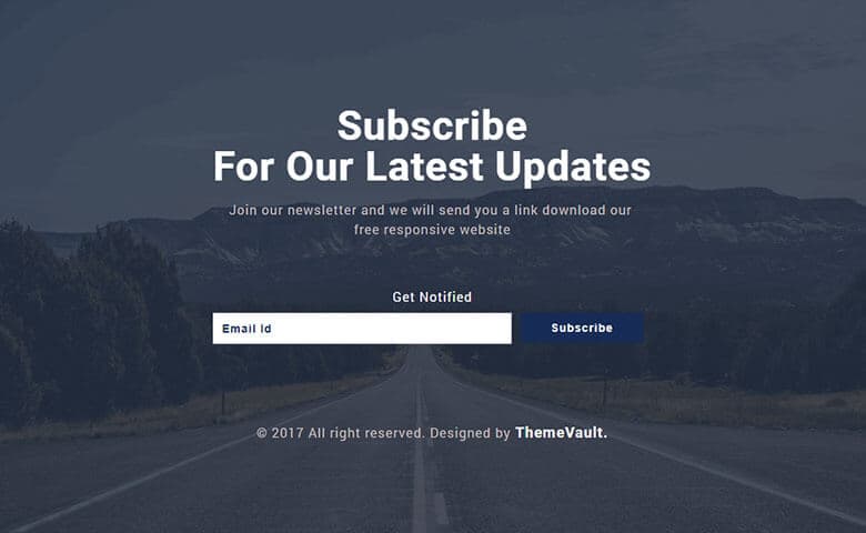  Unique Transparent Subscribe Form Free Template