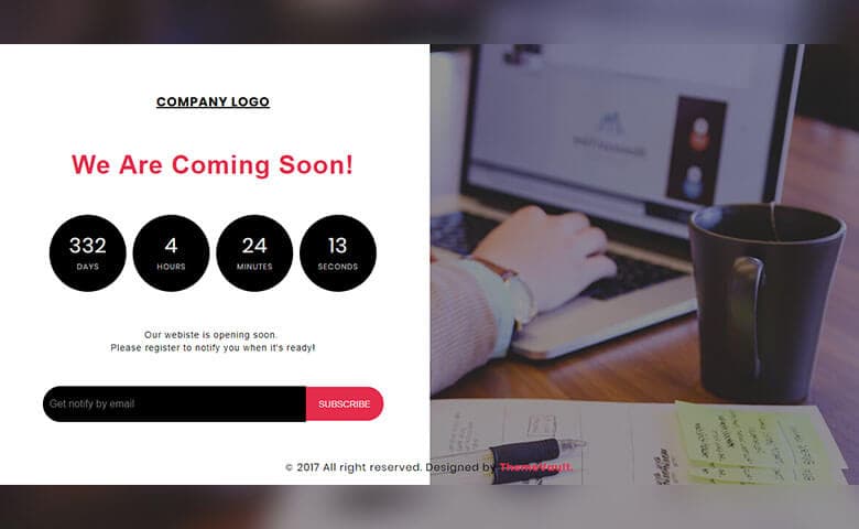 Free Progressing Countdown Widget Template
