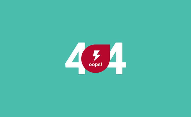 Creative Vibrant 404 Error Page Widget Template 