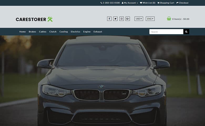 Carestorer  Responsive HTML5 Auto Parts Website Template