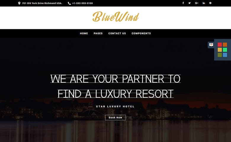 BlueWind  Travel Agency Website Design Template