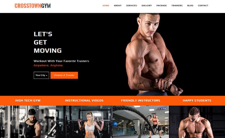 CrosstownGym  Gym and Fitness Centre Html5 Template