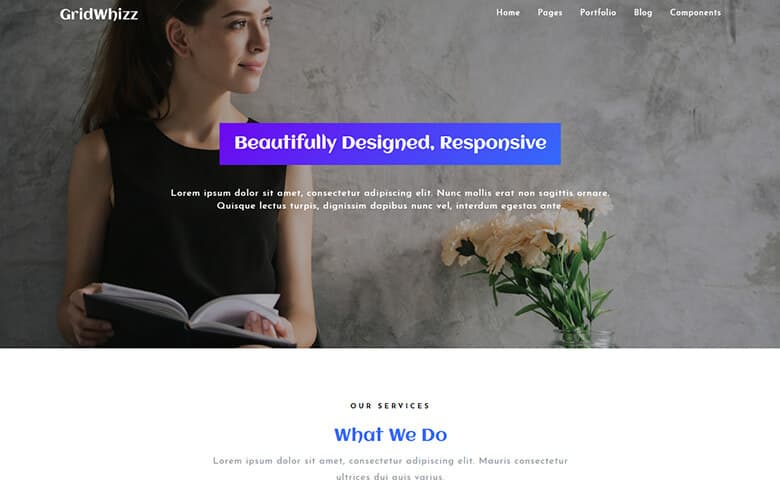 GridWhizz  Multipurpose Responsive Template HTML5