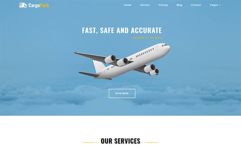 CargoPush  HTML5 Logistics Company Website Template