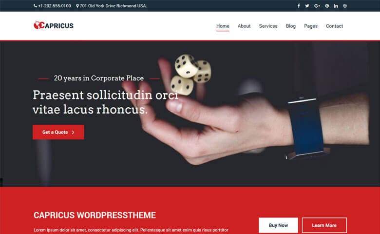 Capricus  HTML5 Professional Website Templates