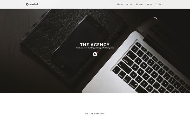 OneWind  HTML5 One Page Responsive Website Template