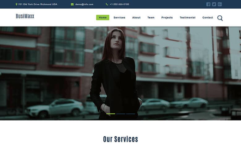 BusiMaxx- Business and Services Website Template