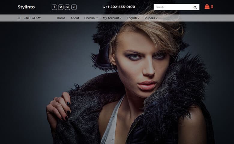 Stylinto  Free Fashion Store Ecommerce Website Template