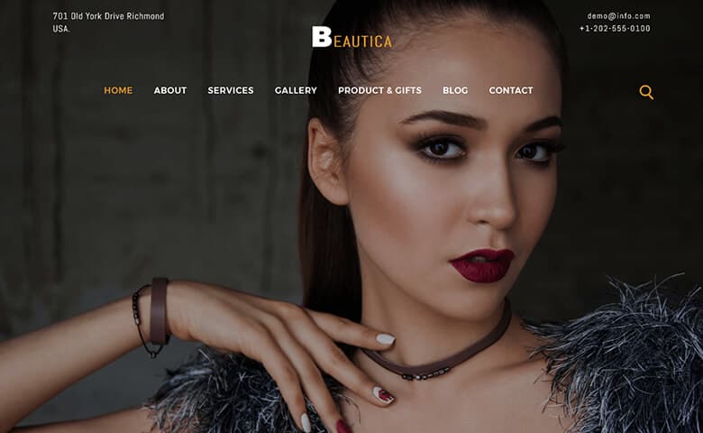 Beautica- HTML Fashion Design Website Template