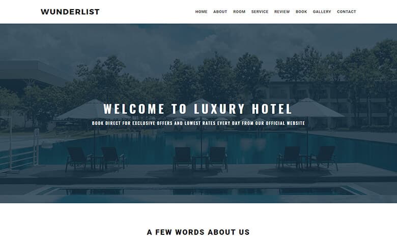 Wunderlist- Onepage Responsive Website Template