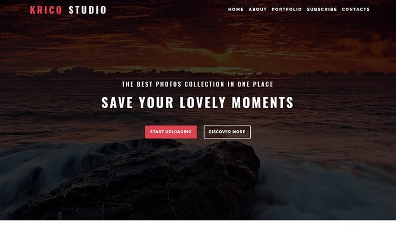 Krico- Free HTML Photo Gallery Website Template