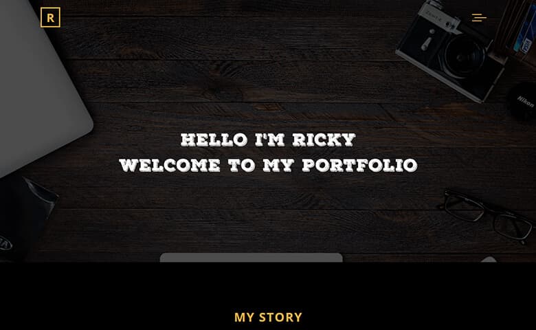 Ricky-Franti - Portfolio Website Design Template