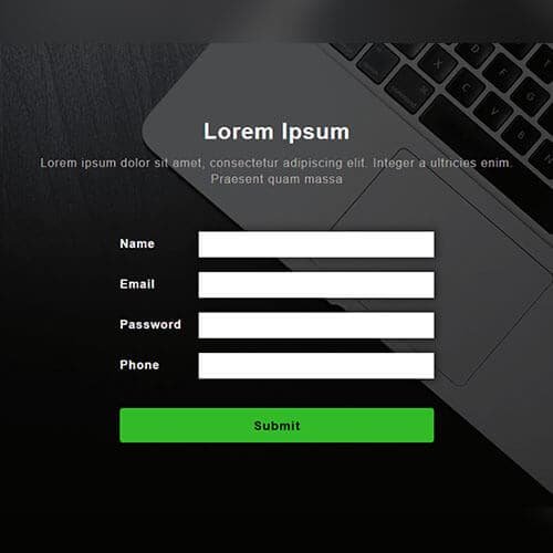 Classic Business Sign Up Form