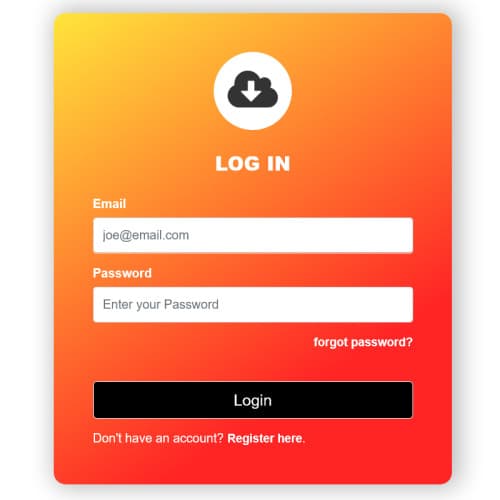 Portal Login Form 3