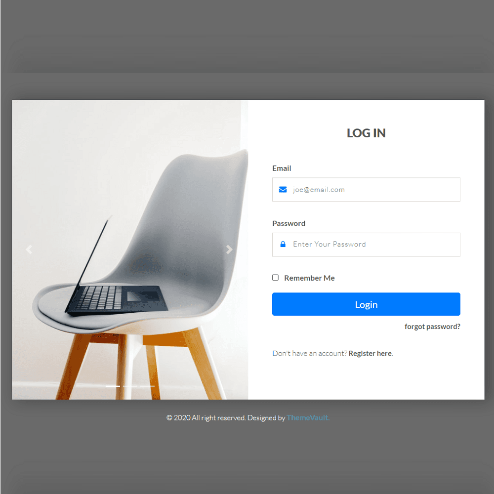 Image Slider Login Form