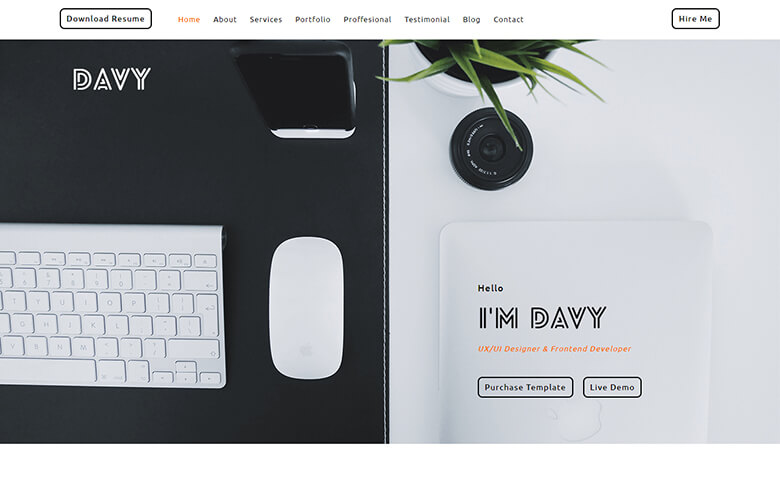Davy-Del Website Template
