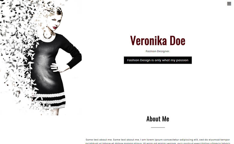 VeronikaDoe Website Template