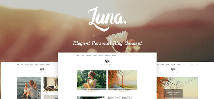 Luna Free Responsive HTML5 Website Template 