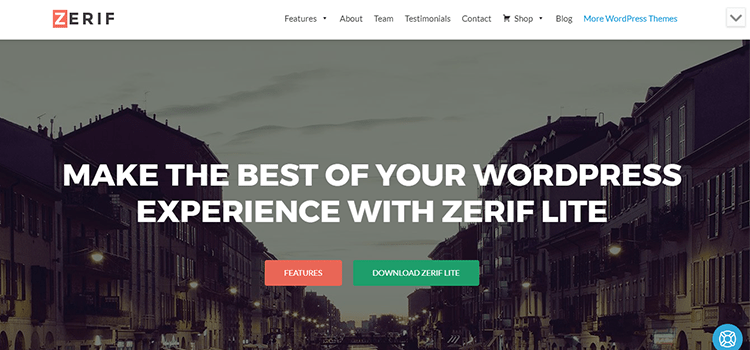 Zerif Lite one page web template