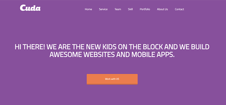 Cuda HTML Template