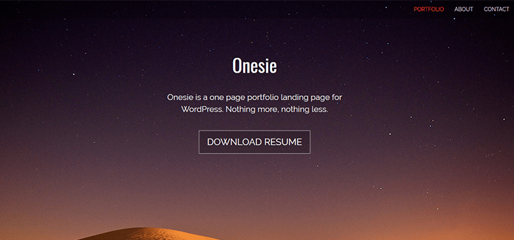 Onesie HTML Tempalte