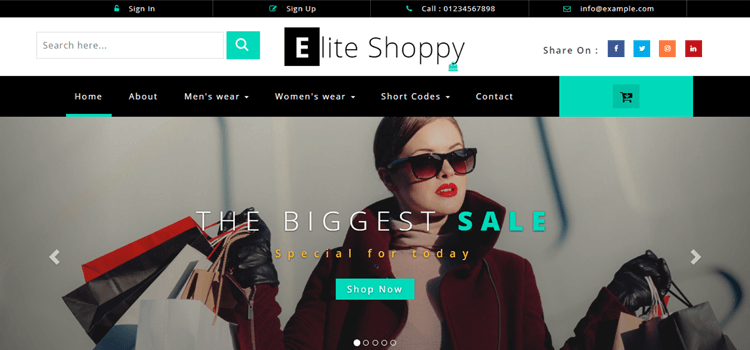 Elite Shoppy Fashion Template