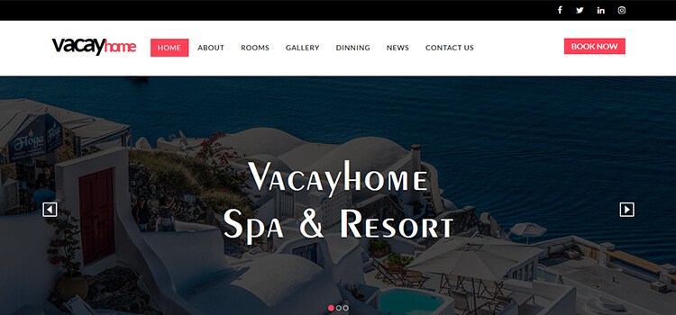 VacayHome Website Template