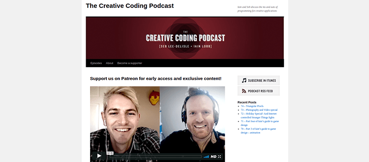 Web Design Podcast The Creative Coding Podcast
